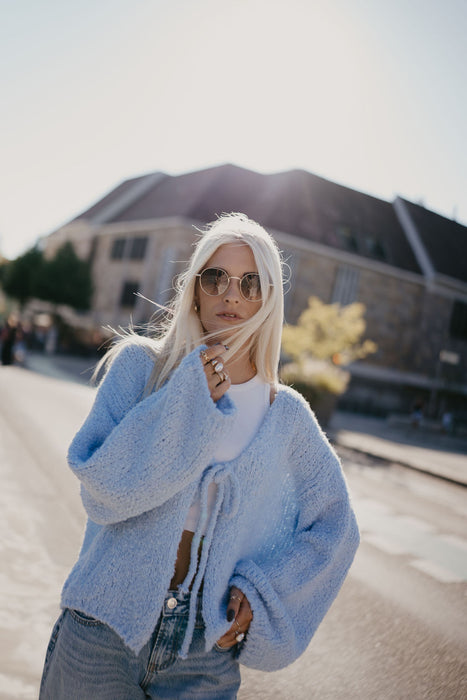 Cardigan Bouclé Cardigan Blué