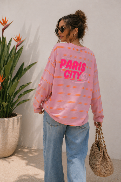 Sweater Paris City Rosé/Orange