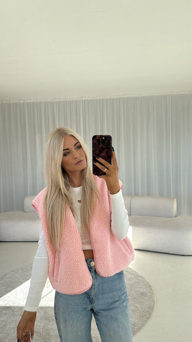 Teddyweste Rosé