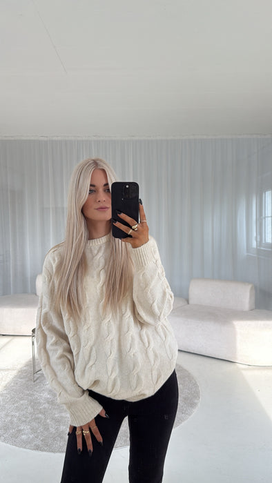Weicher Pullover Off White