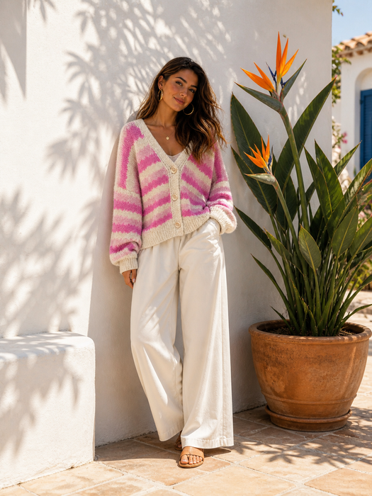 Cardigan Rosé/Pink - Ohne Rückgaberecht