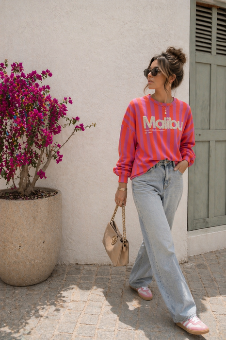 Sweater Malibu Rot/Pink