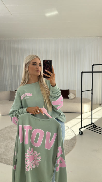 Sweater Devolution Mint/Rosa