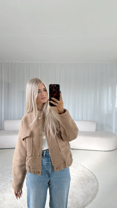 Teddyjacke Camel