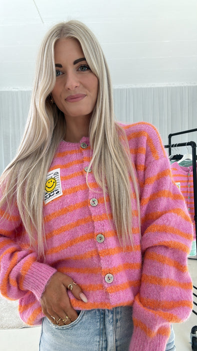 Cardigan Smily Pink/Orrange