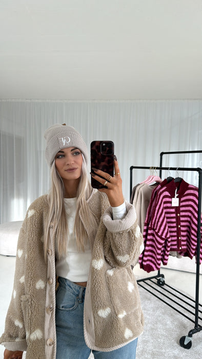 Mütze CAF Beige/Weiß- Ohne Rückgaberecht / Hygieneartikel