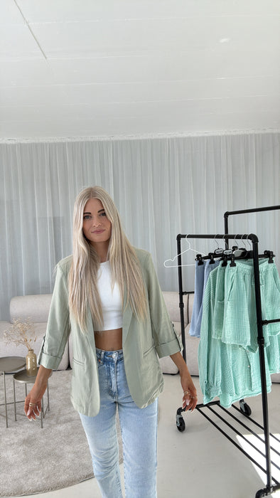 Leinenblazer Mint