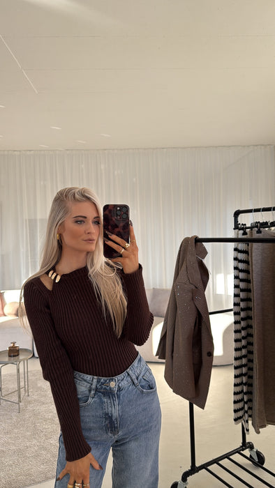 Longsleve Cut Out Braun✨