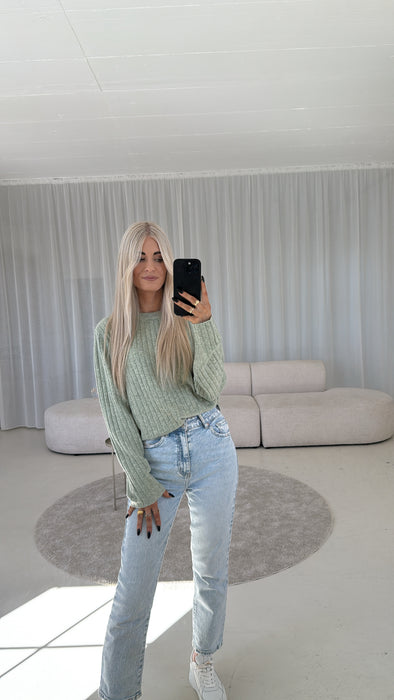 Weicher Pullover Mintgreen