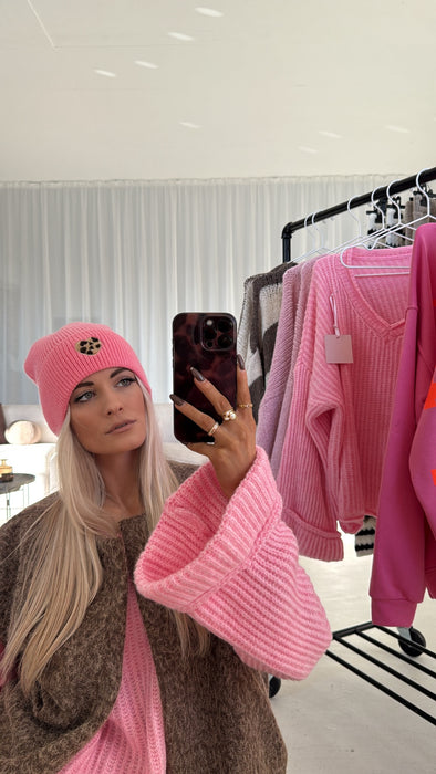 Mütze Leo Herz Pink- Ohne Rückgaberecht/Hygieneartikel