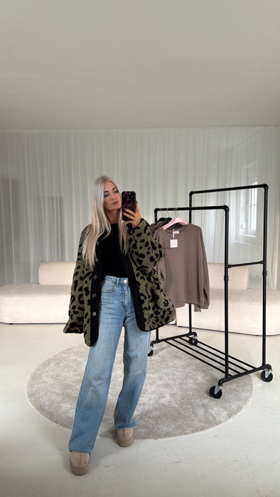 Teddyjacke Khaki/Black Leo