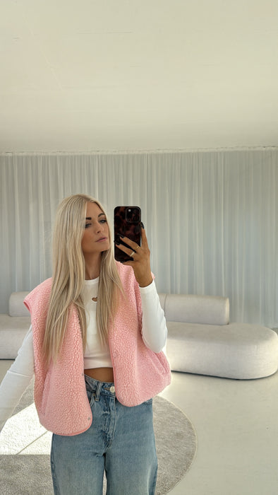 Teddyweste Rosé