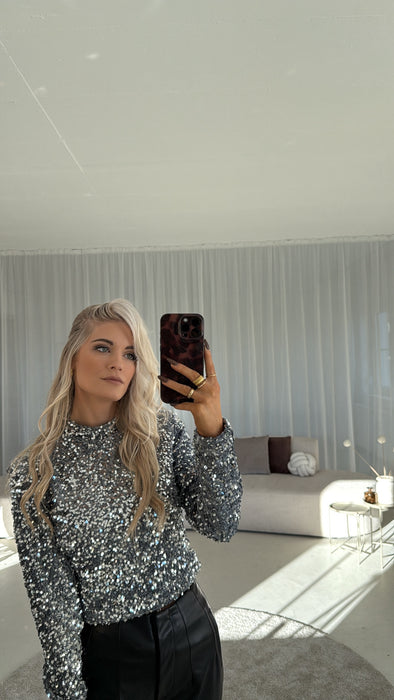 Longsleve Glitzer Grey