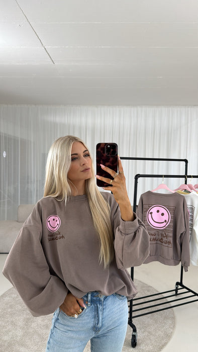 Sweater Smily Braun