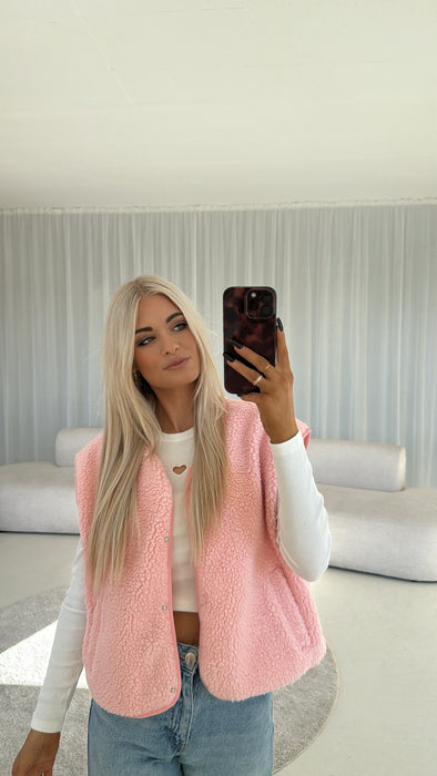 Teddyweste Rosé