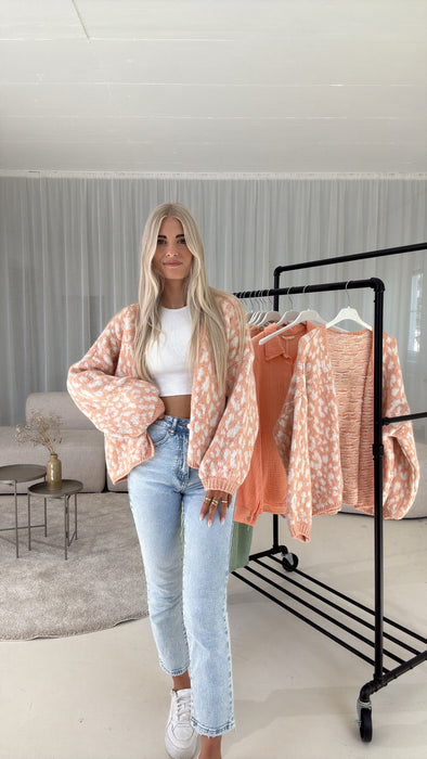 Cardigan Leo Peach
