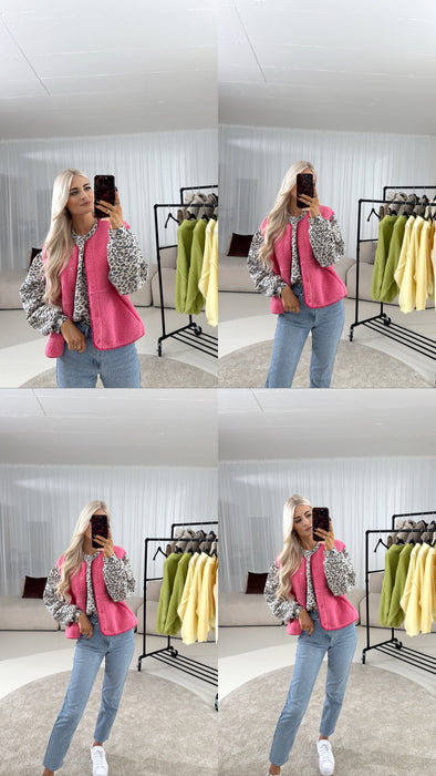 Teddyweste Pink