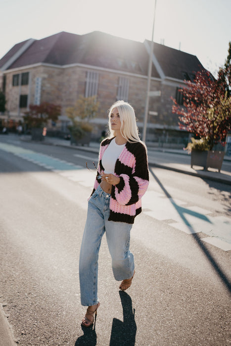 Cardigan Burgunder/Rosa