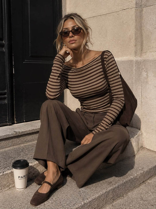 Longsleve Basic Taupe