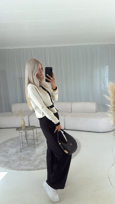 Cardigan Beige/Black