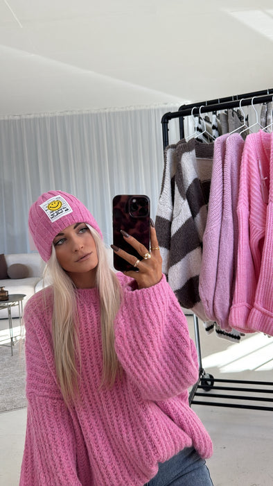 Mütze Smily Pink - Ohne Rückgaberecht/Hygieneartikel