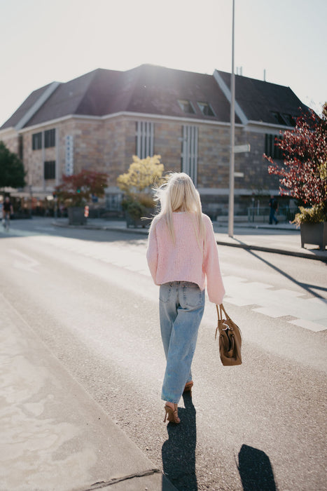 Cardigan Bouclé Cardigan soft Rosé