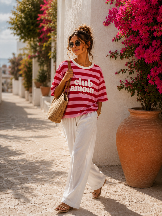 T-Shirt Club Amour Rosa/Rot