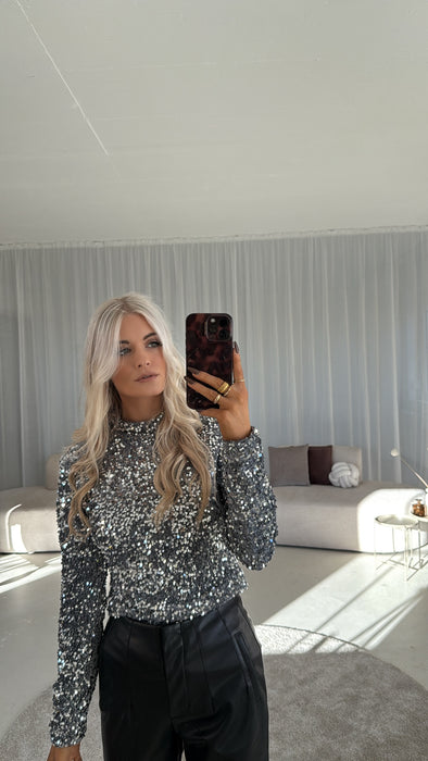 Longsleve Glitzer Grey