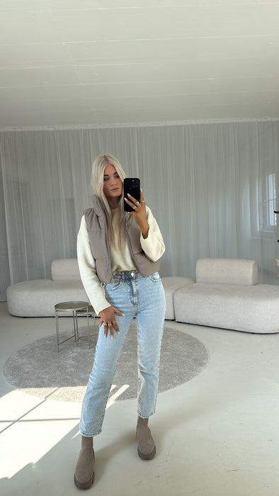 Weste Taupe