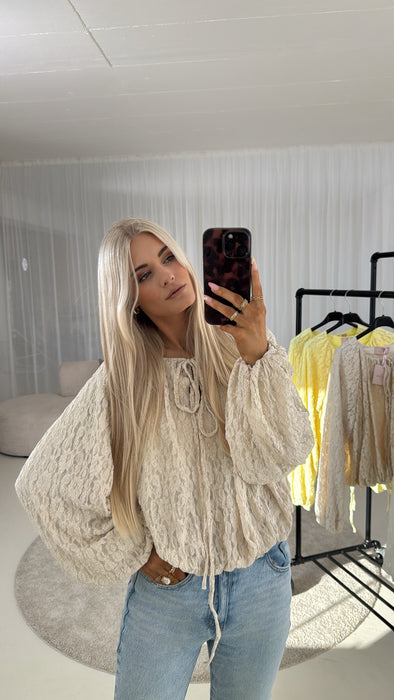 Bluse Beige