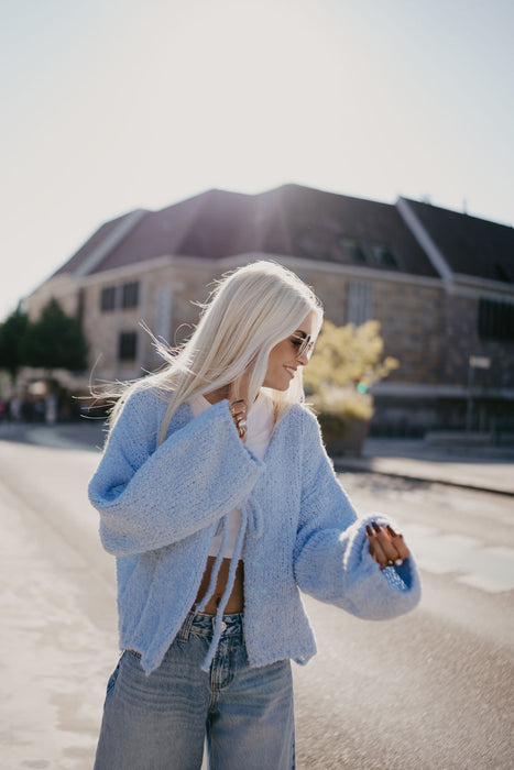 Cardigan Bouclé Cardigan Blué