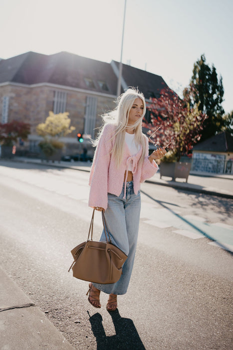 Cardigan Bouclé Cardigan soft Rosé