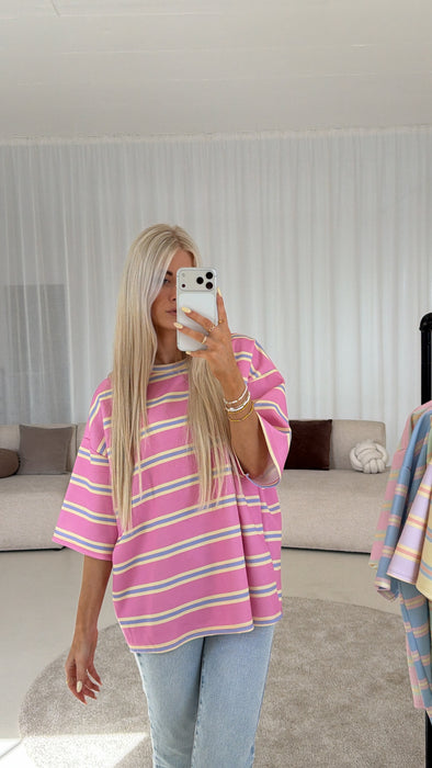 T-Shirt Stripes Pink Pastell