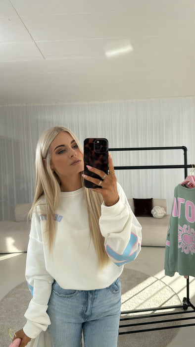 Sweater Devolution Weiß/Blue