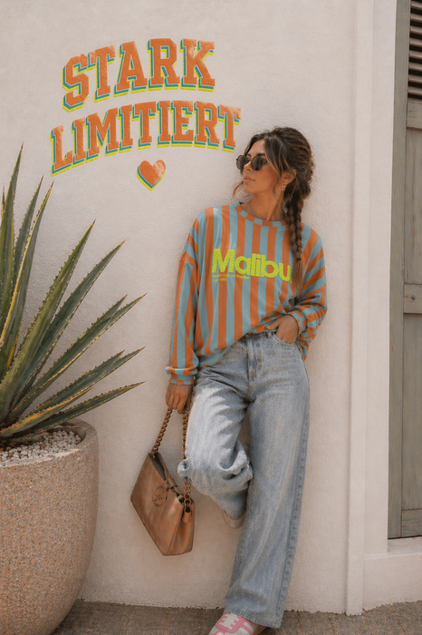 Sweater Malibu Türkis/Orange