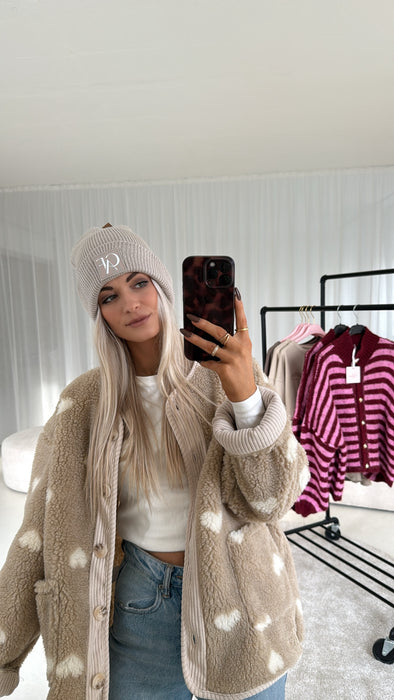 Mütze CAF Beige/Weiß- Ohne Rückgaberecht / Hygieneartikel