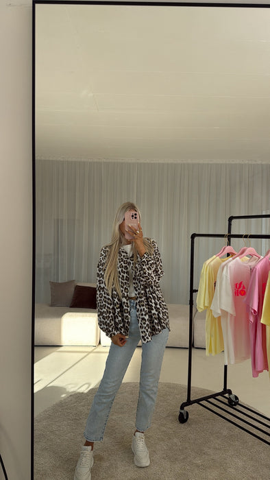 Musselinbluse Leo Dunkel