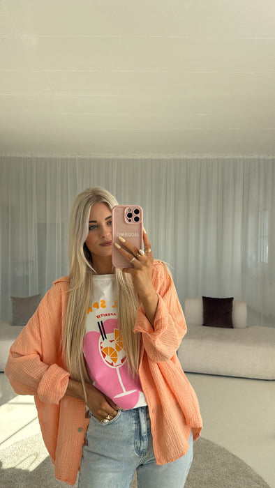 Musselinbluse soft Peach 🍊