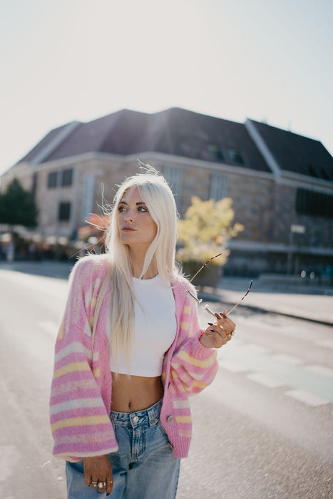 Cardigan Elly Pink
