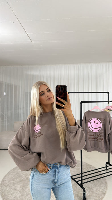 Sweater Smily Braun