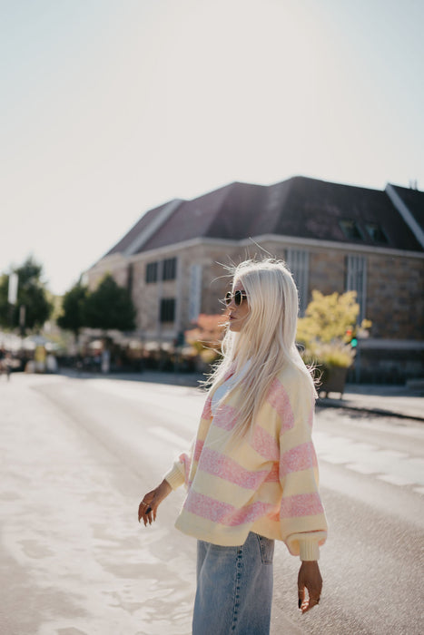 Cardigan Rosé/Gelb