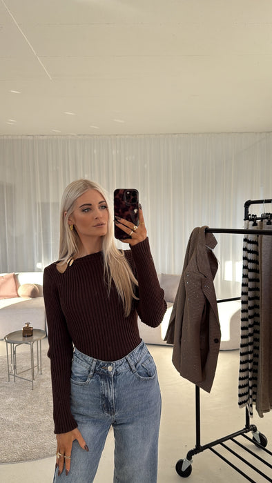 Longsleve Cut Out Braun✨