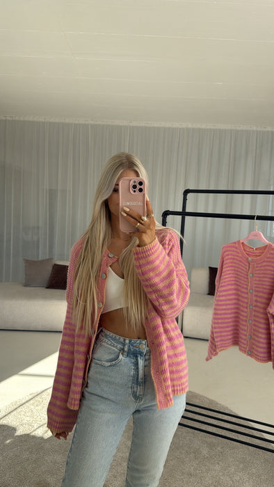 Cardigan Kayla Berry/Peach/Pink✨