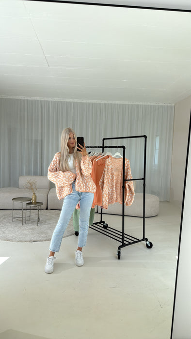 Cardigan Leo Peach