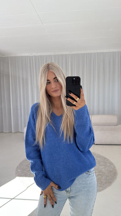 V- Pullover Royalblue