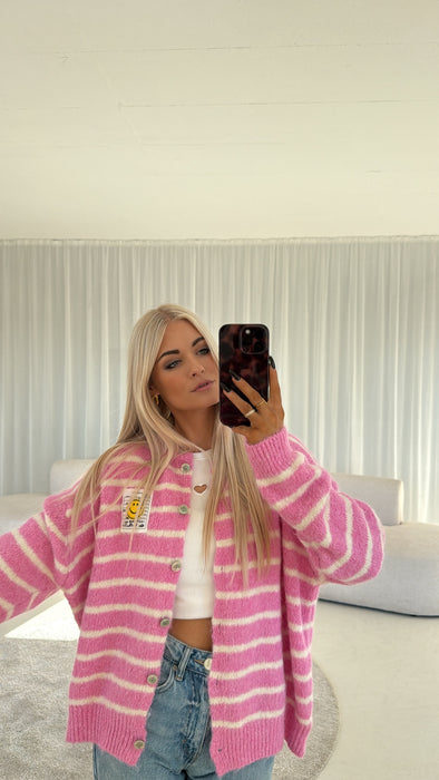 Cardigan Stripes Pink/Rosé