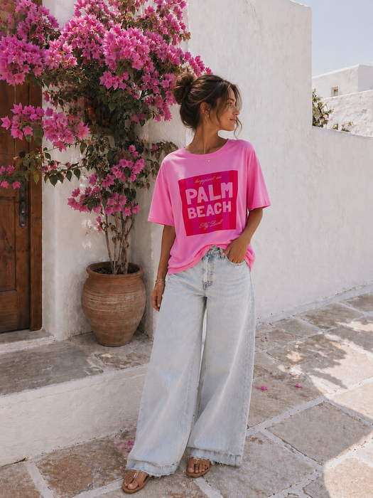 T-Shirt Palm Beach - Ohne Rückgaberecht ✨