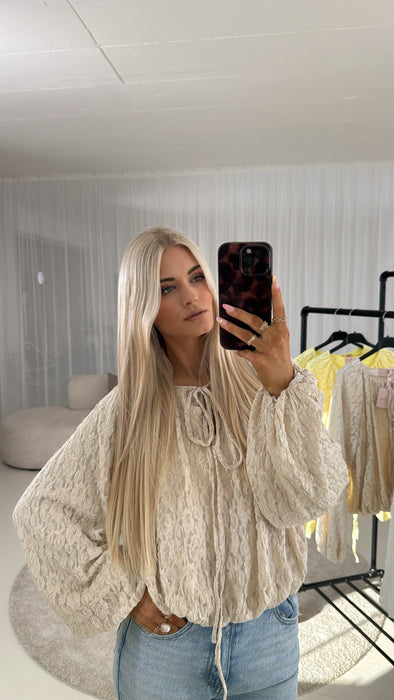 Bluse Beige