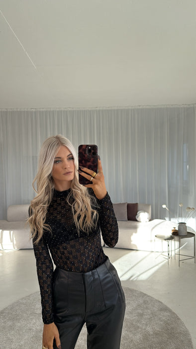 Glitzerbody Black