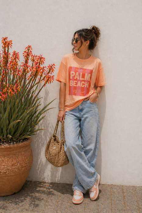 T-Shirt Palm Beach Peach